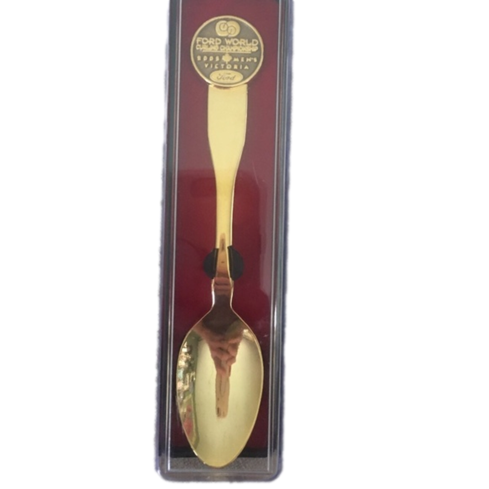 2005 Ford curling championship collector spoon gold colour